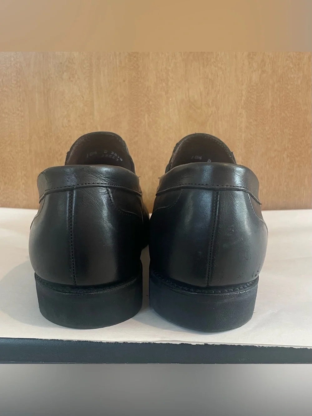 ALLEN EDMONDS Road Warriors 3890 Mens Size US 10.5 D Black Loafers Slip On Shoes
